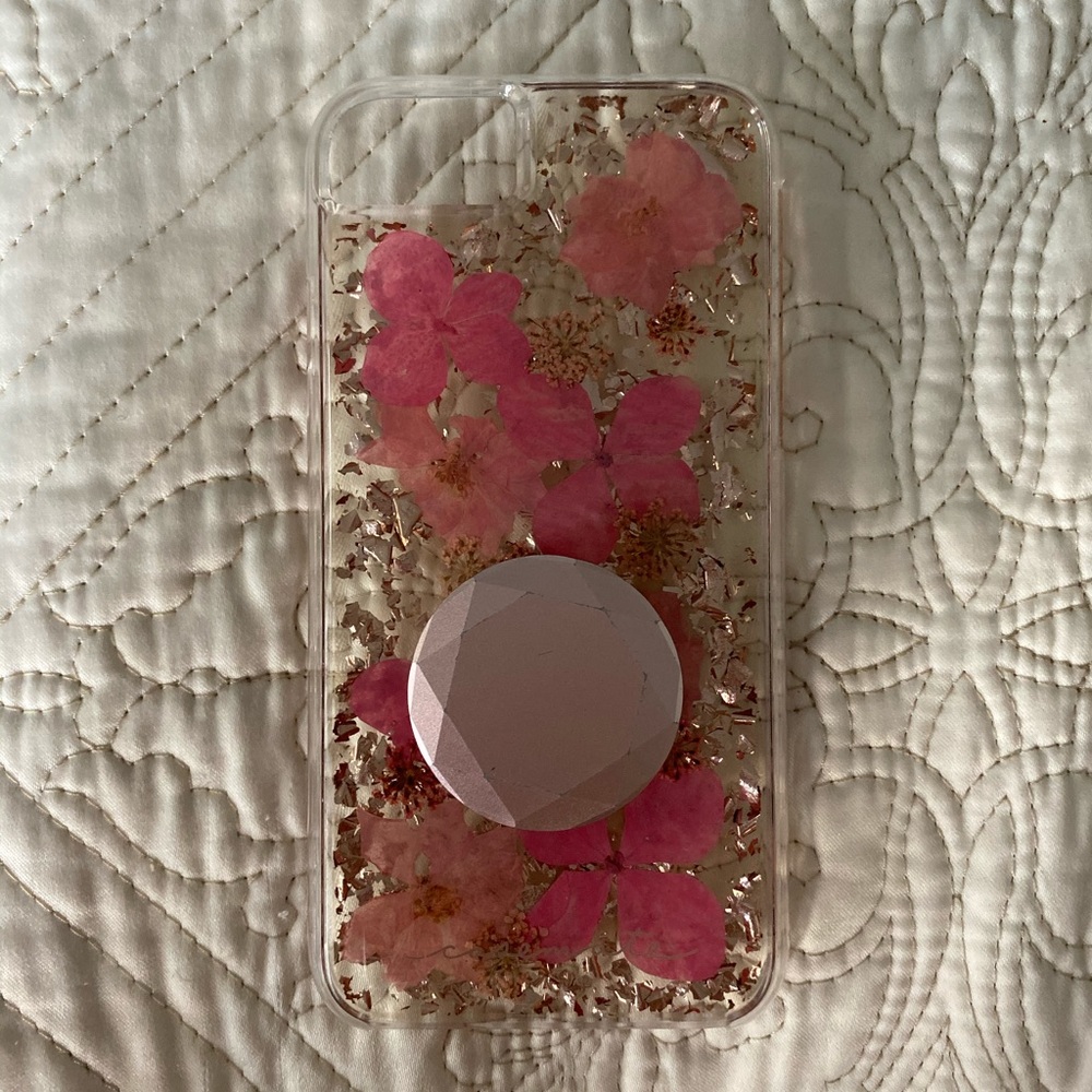 Casemate iPhone 6/7/8 glitter & flower case
